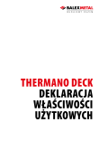 Deklaracja Właściwości Użytkowych - Thermano DECK